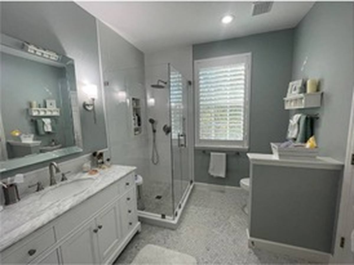 After: Sage Guest Bath